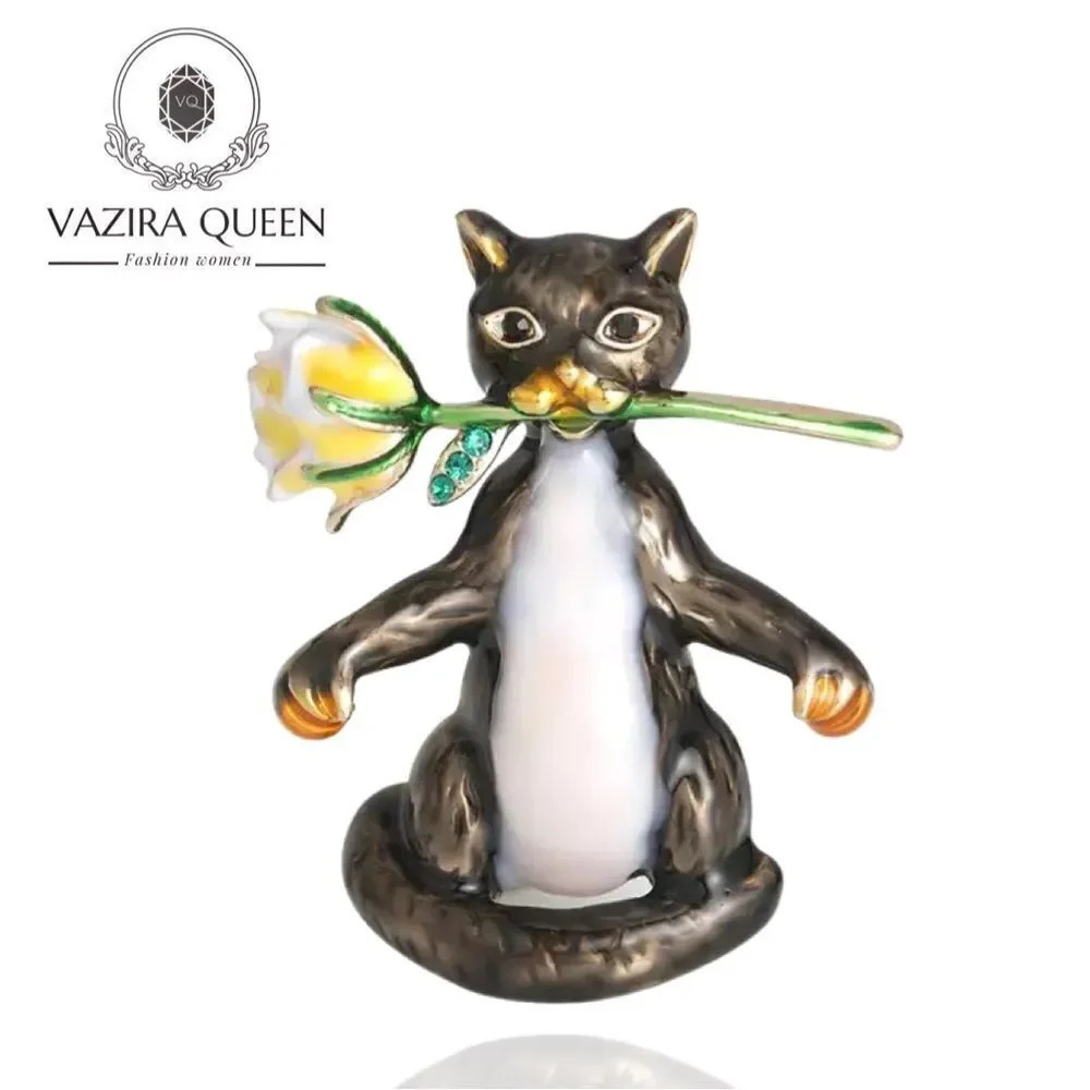 VQ Cat with a Flower Brooch